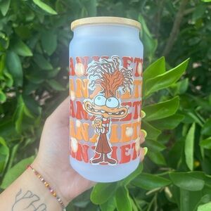 Anxiety Glass tumbler